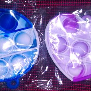 4 for $14 Fidget POP It Sensory Keychain Toy